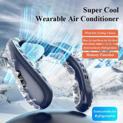 Portable Neck Fan - Rechargeable Bladeless Cooling Air Conditioner